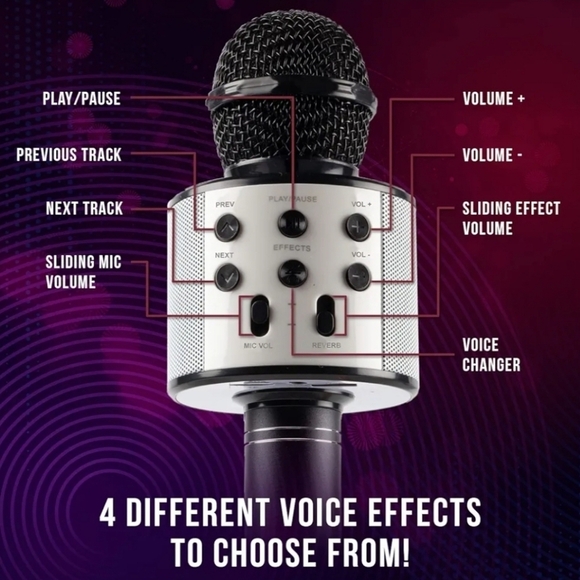 IJoy New In Box Blue Tooth Kereoke Microphone - Picture 3 of 6